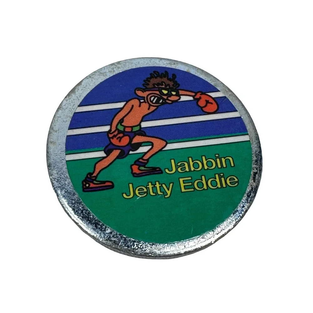 Vintage Jetty Eddie Metal Slammer Pogs Lot of‎ 8 90s Retro Sports Games Slams
